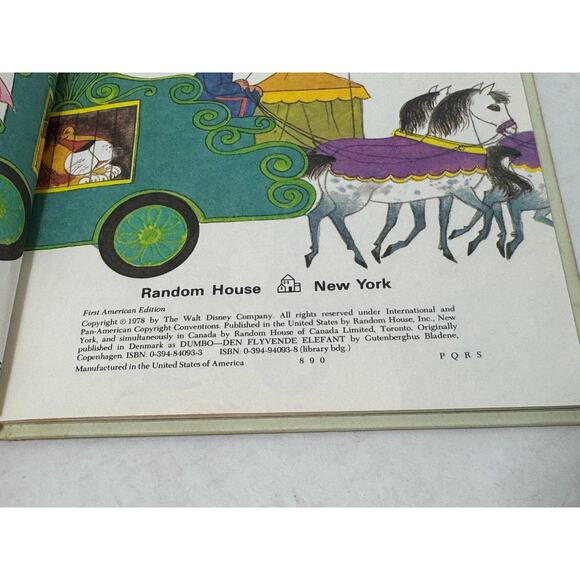 Walt Disney's Dumbo the Flying Elephant 1st American Edition 1978 - Picture 10 of 15